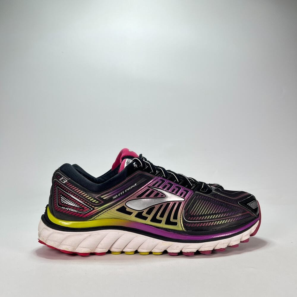 Brooks Glycerin 13 Black Purple Pink Running Shoes 1201971D019 Women's Size 9.5